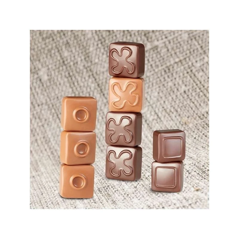 Moule Bonbon Chocolat Artisanal Carré Cercle 5 Moule Bonbon Chocolat Artisanal Carré Cercle – Image 3