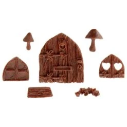 ASSORTIMENT PORTES Maisonnette 1.5-7cm -Moules Alimentaires moule en silicone kit de portes et fenetres pour maison 2