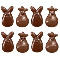 Moule Friture Chocolat Pâques Cocottes & Lapins