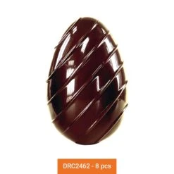 Moule Oeuf Chocolat Rayé 8pcs