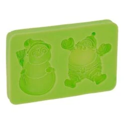 Moules Alimentaires -Moules Alimentaires moule silicone 2 sujets de noel 5x3cm 1