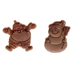 2 SUJETS NOEL 5x3cm -Moules Alimentaires moule silicone 2 sujets de noel 5x3cm 2