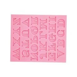 Moule Silicone Alphabet Arabesque 26pcs 1.7cm