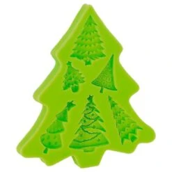 Moules Alimentaires -Moules Alimentaires moule silicone assortiment sapins 35x2cm 1