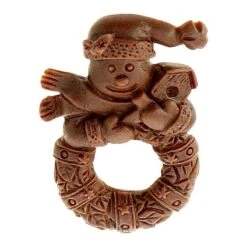 COURONNE DE NOEL 6x4cm -Moules Alimentaires moule silicone couronne de noel 6x4cm 2