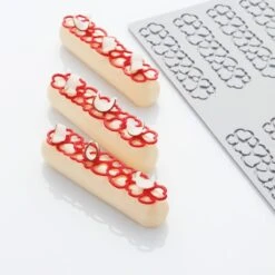 Moule Silicone Pavoni Pavodecor Cœurs 3 Longs -Moules Alimentaires moule silicone pavoni pavodecor coeurs 3 longs 1