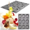 Moule Silicone Pavoni Gourmand Ovale -Moules Alimentaires moules gourmand ovale 105x80x10mm