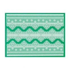 Tapis Dentelle Silicone Frise Classique