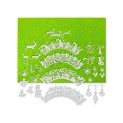 Tapis Dentelle Silicone Motif De Noël